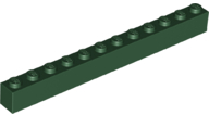 Plaatje in Gallery viewer laden, LEGO® los onderdeel Steen in kleur Donkergroen 6112