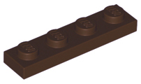 Plaatje in Gallery viewer laden, LEGO® los onderdeel Plaat Algemeen Donker Bruin 3710
