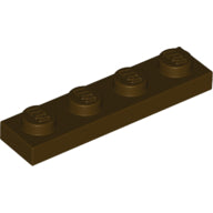 Plaatje in Gallery viewer laden, LEGO® los onderdeel Plaat Algemeen Donker Bruin 3710