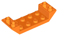 LEGO® los onderdeel Dakpan Omgekeerd in kleur Oranje 22889