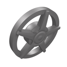 LEGO® los onderdeel Wiel Accessoire in kleur Zilver 18978a