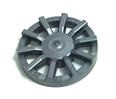 Plaatje in Gallery viewer laden, LEGO® los onderdeel Wiel Accessoire in kleur Zilver 18978b