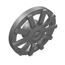 Plaatje in Gallery viewer laden, LEGO® los onderdeel Wiel Accessoire in kleur Zilver 18978b