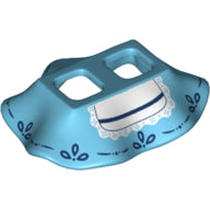 Plaatje in Gallery viewer laden, LEGO® onderdeel Lijf Accessoire Medium Azuurblauw 24782pb03