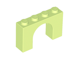 LEGO® los onderdeel Steen Boog Geelachtig Groen 6182