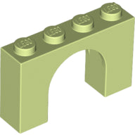 LEGO® los onderdeel Steen Boog Geelachtig Groen 6182