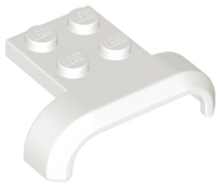 Plaatje in Gallery viewer laden, LEGO® los onderdeel Spatbord in kleur Wit 28326