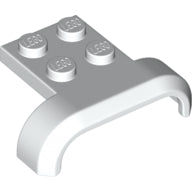 Plaatje in Gallery viewer laden, LEGO® los onderdeel Spatbord in kleur Wit 28326