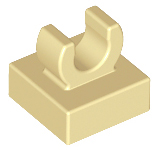LEGO® los onderdeel Tegel Aangepast in kleur Geelbruin 15712