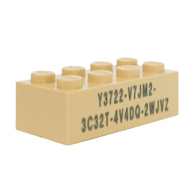 LEGO® los onderdeel Steen met Motief Geelbruin 3001pb142