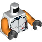 LEGO® los onderdeel Lijf met Motief Wit 973pb3390c01
