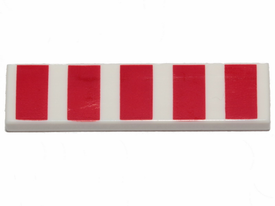 LEGO® los onderdeel Tegel met Motief in kleur Wit 2431pb0556