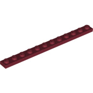 Plaatje in Gallery viewer laden, LEGO® los onderdeel Plaat Algemeen in kleur Donkerrood 60479