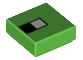Plaatje in Gallery viewer laden, LEGO® los onderdeel Tegel met Motief Fel Groen 3070pb129