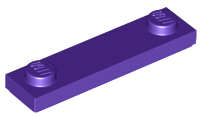 LEGO® los onderdeel Plaat Aangepast Donkerpaars 41740