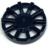 Plaatje in Gallery viewer laden, LEGO® los onderdeel Wiel Accessoire in kleur Zwart 18978b