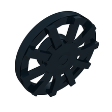 Plaatje in Gallery viewer laden, LEGO® los onderdeel Wiel Accessoire in kleur Zwart 18978b