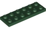 LEGO® los onderdeel Plaat Algemeen in kleur Donkergroen 3795