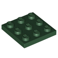 Plaatje in Gallery viewer laden, LEGO® los onderdeel Plaat Algemeen Donkergroen 11212