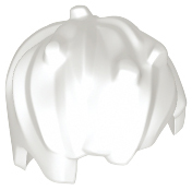 LEGO® los onderdeel Haar in kleur Wit 44751