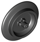 LEGO® los onderdeel Wiel in kleur Zwart 38340