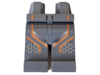 LEGO® Benen met Motief Donker Blauwachtig Grijs 970c00pb0959