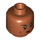 LEGO® los onderdeel Hoofd in kleur Donker Oranje 3626cpb2277