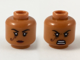 LEGO® los onderdeel Hoofd in kleur Donker Oranje 3626cpb2277