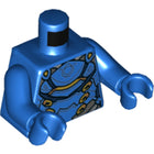 LEGO® los onderdeel Lijf met Motief Blauw 973pb3389c01