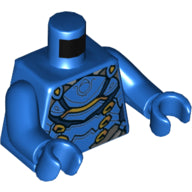 LEGO® los onderdeel Lijf met Motief Blauw 973pb3389c01