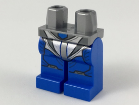 LEGO® los onderdeel Benen met Motief Zilver 970c07pb11