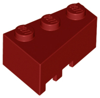 Plaatje in Gallery viewer laden, LEGO® los onderdeel Wig in kleur Donkerrood 6564