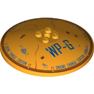 LEGO® Schaal met Motief Helder Licht Oranje 3961pb10