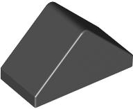 LEGO® los onderdeel Dakpan Algemeen in kleur Zwart 3044c