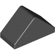 LEGO® los onderdeel Dakpan Algemeen in kleur Zwart 3044c