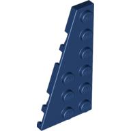 LEGO® los onderdeel Wig Plaat in kleur Donkerblauw 54384