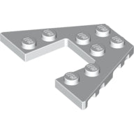 LEGO® los onderdeel Wig Plaat in kleur Wit 47407