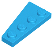 LEGO® los onderdeel Wig Plaat Donker Azuurblauw 41769
