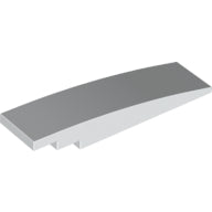 Plaatje in Gallery viewer laden, LEGO® los onderdeel Dakpan Gebogen in kleur Wit 42918