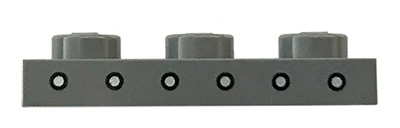LEGO® Plaat met Motief Donker Blauwachtig Grijs 3623pb018