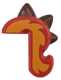 LEGO® onderdeel Dier Onderdelen met Motief Rood 42859pb01