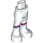 LEGO® los onderdeel Benen in kleur Wit 92253c00pb34