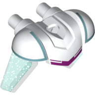 Plaatje in Gallery viewer laden, LEGO® los onderdeel Kleding in kleur Wit 40936pb01