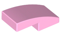 LEGO® los onderdeel Dakpan Gebogen in kleur Fel Roze 11477