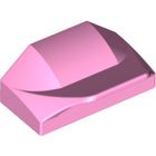 LEGO® los onderdeel Dakpan Gebogen in kleur Fel Roze 47458