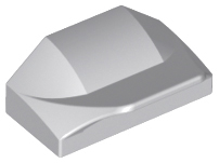 Plaatje in Gallery viewer laden, LEGO® onderdeel Dakpan Gebogen Licht Blauwachtig Grijs 47458