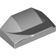 Plaatje in Gallery viewer laden, LEGO® onderdeel Dakpan Gebogen Licht Blauwachtig Grijs 47458