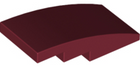 LEGO® los onderdeel Dakpan Gebogen in kleur Donkerrood 93606