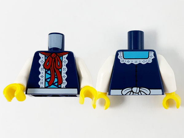 LEGO® los onderdeel Lijf met Motief Donkerblauw 973pb3340c01
