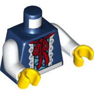Plaatje in Gallery viewer laden, LEGO® los onderdeel Lijf met Motief Donkerblauw 973pb3340c01